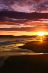 Fototapeta na wymiar Exquisite Sunset & Beach