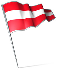 Flag pin - Austria