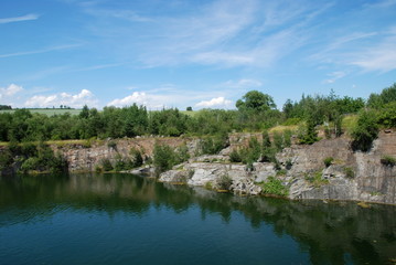 Old flooded quarry
