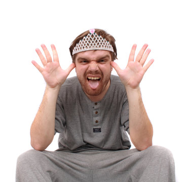 Ugly and crazy man.