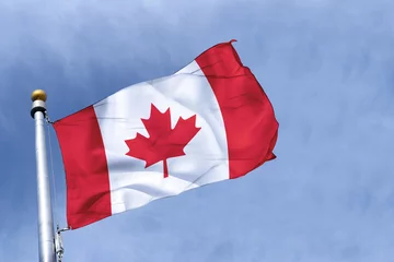 Badezimmer Foto Rückwand drapeau canada © benetma