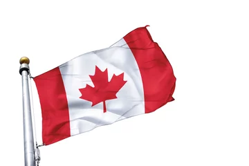 Fotobehang drapeau canada © benetma