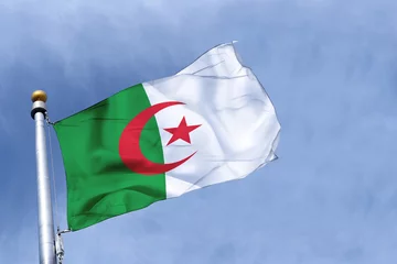 Schilderijen op glas drapeau algérie © benetma