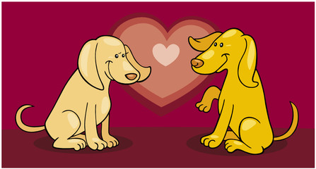 Puppies in love