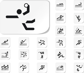 Set on sports subjects