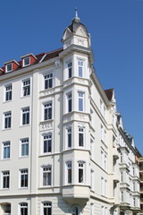 Fototapeta na wymiar House, kamienice, elewacje budynków, Niemcy, Kiel
