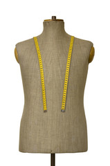 Mannequin torso with clipping path