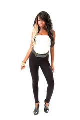 Portrait of Beautiful Young African American Woman