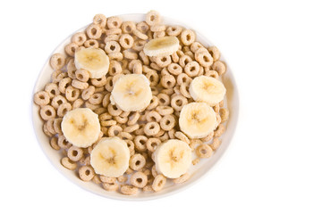 Bowl of toasted Oats Cereal