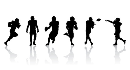 Football Players Silhouettes © Brocreative