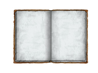 Ancient book  (isolated on white with clipping paths)