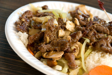 Gegrillte Rindfleischscheiben-asiatisch
