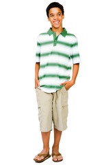 Fototapeta premium Teenage Boy With Hands In Pockets