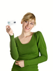 Advertising of a credit card
