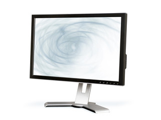 monitor on white
