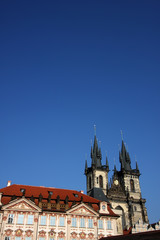 Fototapeta na wymiar Tyn Cathedral in Prague