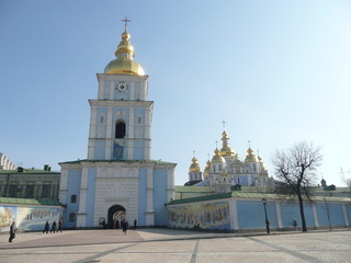 Outdoors of St Michael gold-domed monastery