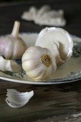 Knoblauch mit Muschel