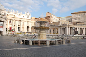 Fototapeta premium San Pietro Square in Vatican City, Rome, Italy