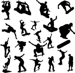 skateboarding set - vector © Bojanovic78