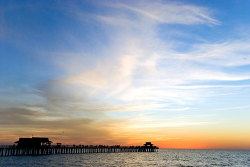 Sonnenuntergang am Pier in Naples,Florida,USA