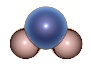 water moleculde 3D H2O