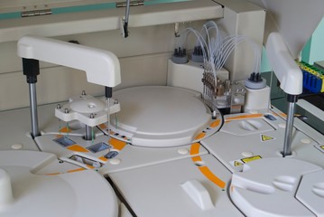 Biochemical analyzer at work