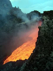 Fotobehang Etna in eruzione © andretna