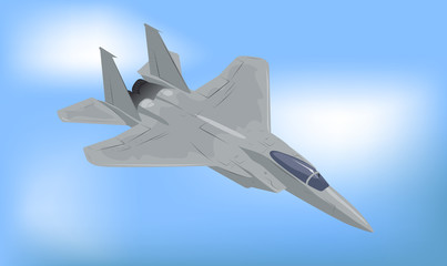Fototapeta na wymiar Generic Fighter Jet