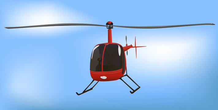 Small News or Traffic Helicopter