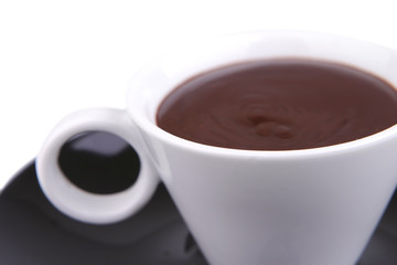 hot chocolate drink close up