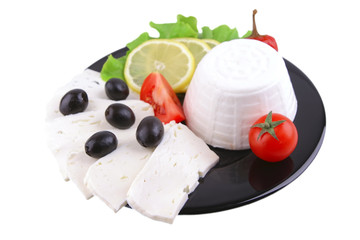 soft cheese served