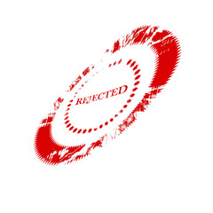 Rejected stamp