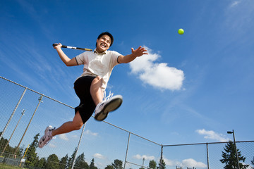 Asian tennis player