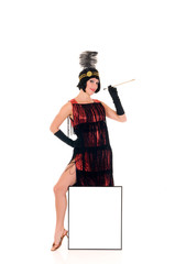 Woman Charleston dress