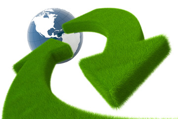 Ecology concept. Hi-res 3d rendering.