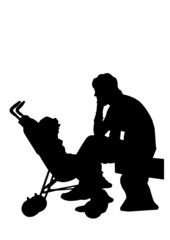 mamma e bambino (vettoriale)