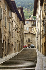 scalinata a gubbio