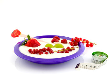yogurt with tasty fruit