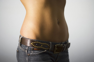 Girl Belly with Piercing 02