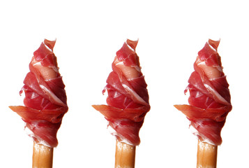 prociutto crudo con grissino