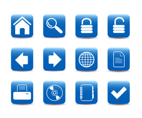 Web icons, buttons