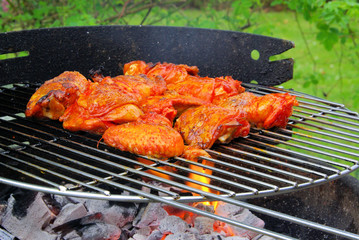 Grillen Hähnchen - grilling chicken 01