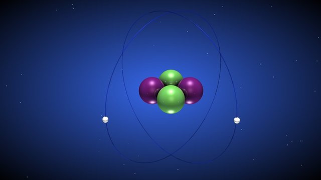 helium atom