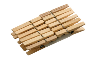 Twelve clothespins