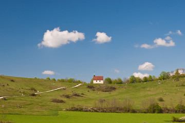 Walpurgis-Kapelle auf dem Walberla, Franken, Deutschland