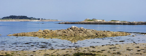rocks on a beach in brittany