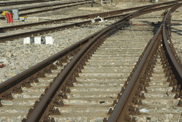Crossing rails