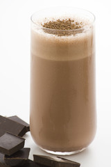 refreshing chocolate shake with chocolate Birutes