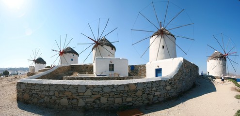 Mykonos Windmills Panorama